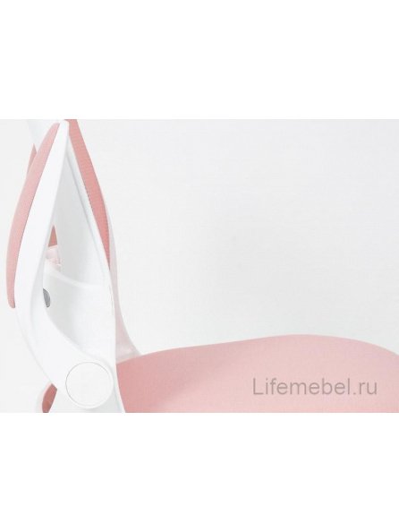Компьютерное кресло Happy white розовое