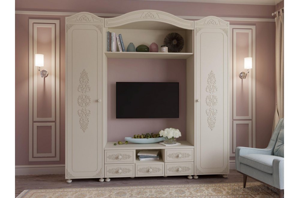 ТВ-тумба Ассоль плюс АС-56 ваниль ТВ-тумба Ассоль плюс АС-56 ваниль
