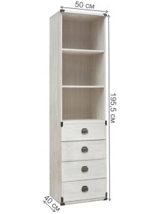 Стелаж Индиана JREG 4So/50 сосна каньон Стелаж Индиана JREG 4So/50 сосна каньон