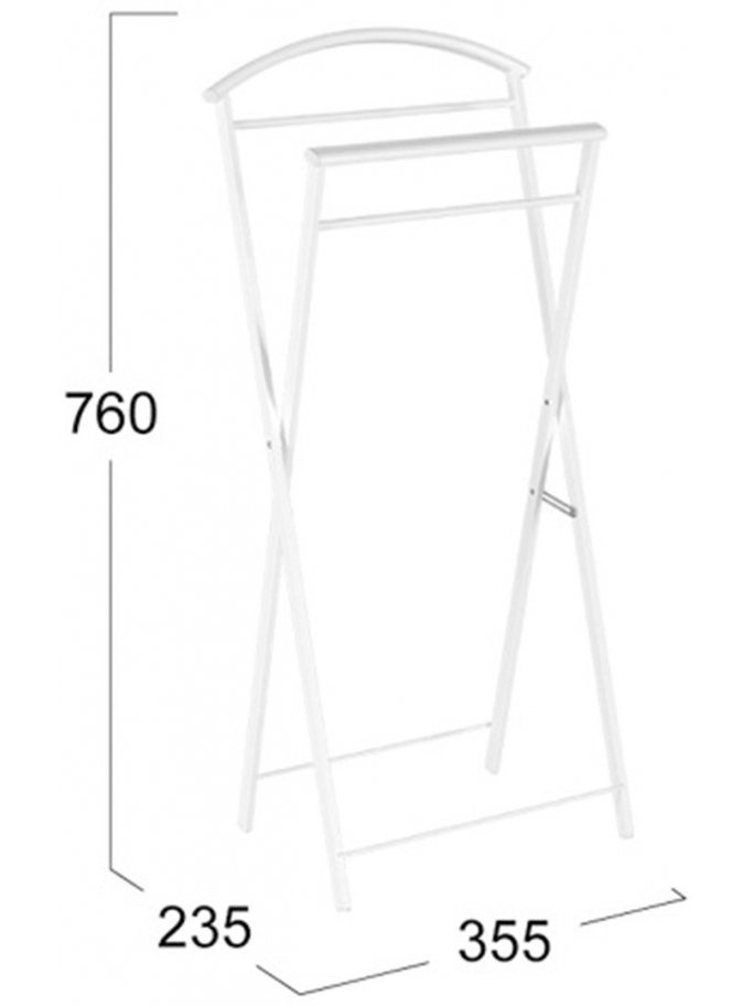 Костюмная вешалка Контур белый Костюмная вешалка Контур белый