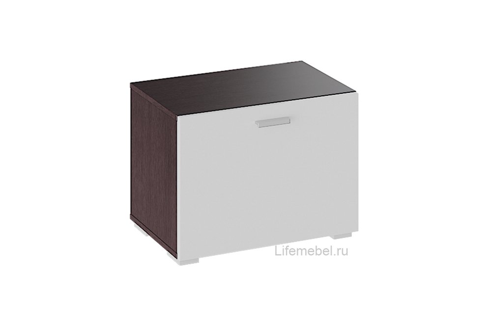 Модульная прихожая Фьюжн венге линум / белый глянец комплектация 1 Модульная прихожая Фьюжн венге линум / белый глянец комплектация 1