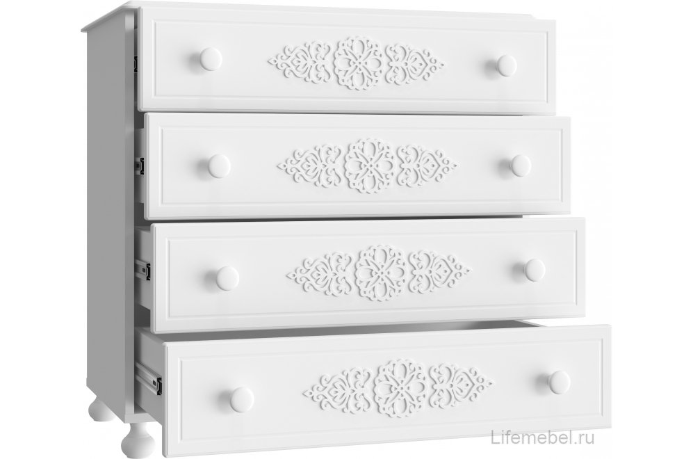 Комод Ассоль АС-5 белое дерево Комод Ассоль АС-5 белое дерево