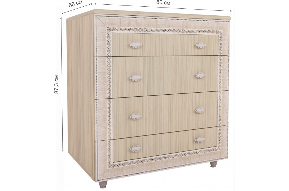 Комод Калипсо № 9 туя светлая Комод Калипсо № 9 туя светлая