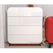 итальянский орех / белоснежный глянец