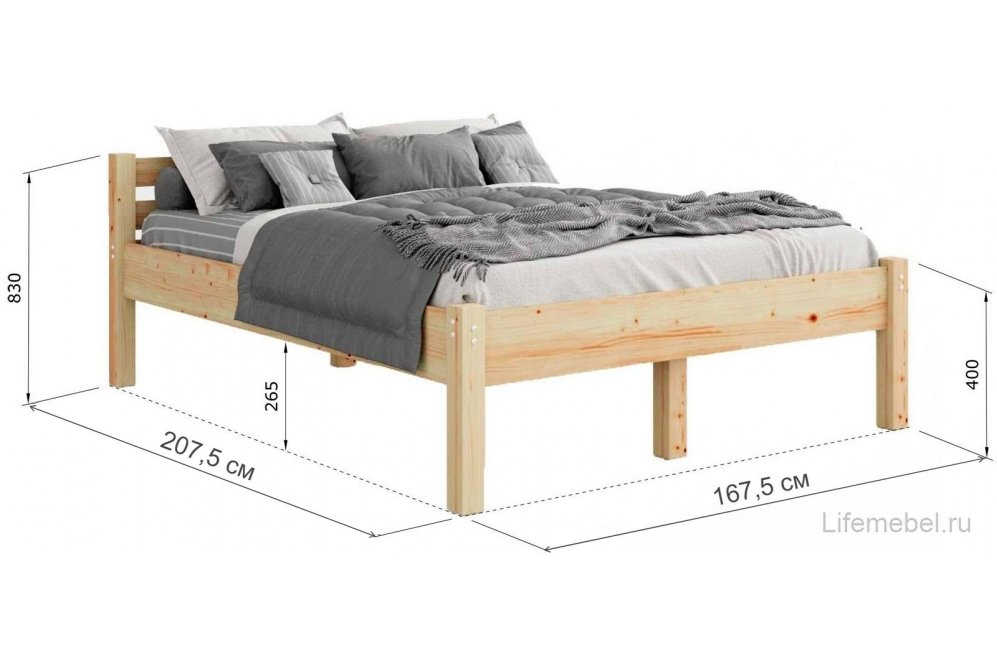 Двуспальная кровать Василиса 160х200 Двуспальная кровать Василиса 160х200