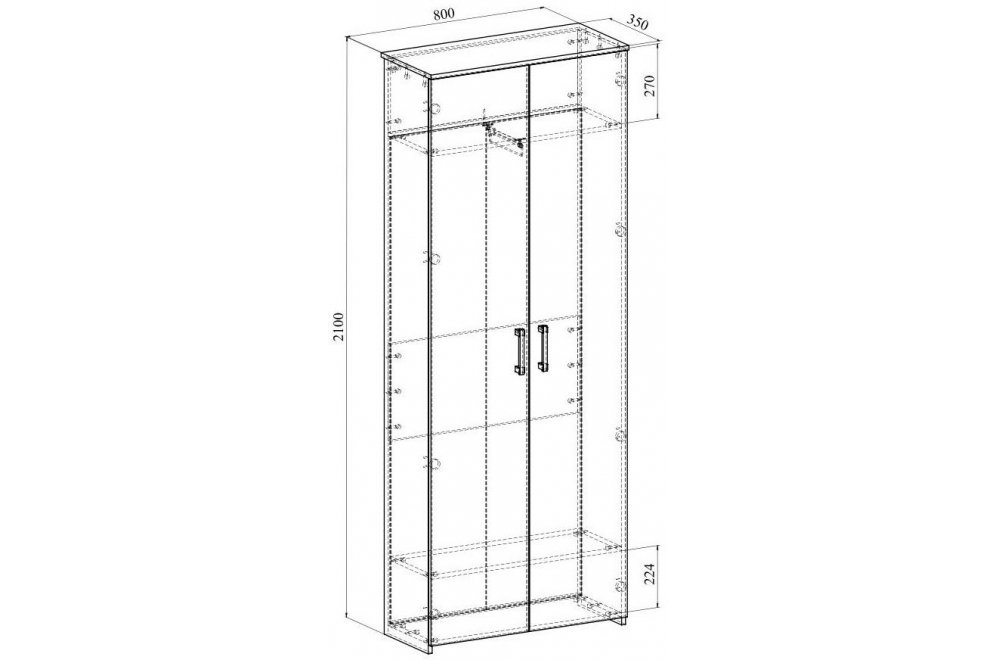 Шкаф Агата АТ-4 северное дерево светлое Шкаф Агата АТ-4 северное дерево светлое