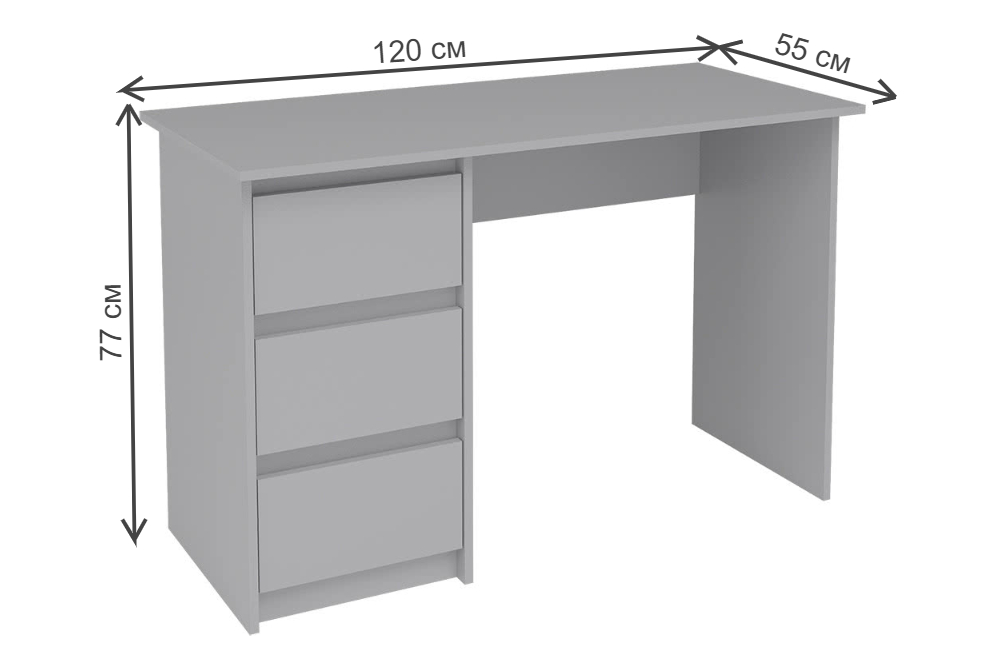 Письменный стол Идена СТП06-1200 серый