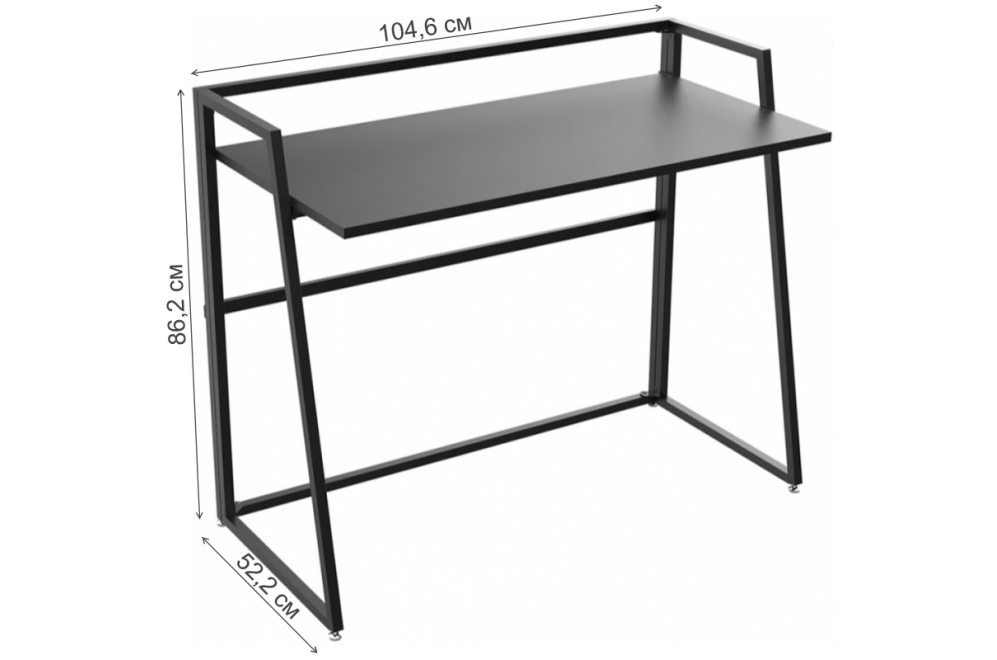 Письменный стол Eureka ERK-FD-02B black Письменный стол Eureka ERK-FD-02B black