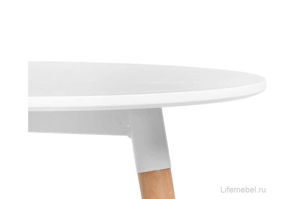 Стол Lorini 60 white / wood Стол Lorini 60 white / wood