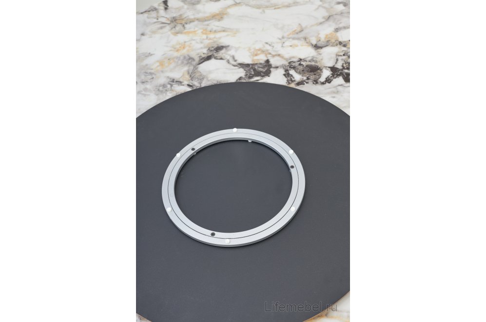 Керамический стол Колизей d140 arctic ocean белый мрамор керамика / черный Керамический стол Колизей d140 arctic ocean белый мрамор керамика / черный