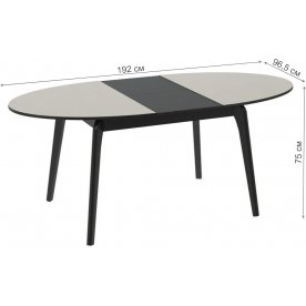 Стол обеденный раздвижной Марсель СМ(Б)-102.01.12(1) венге / бежевый