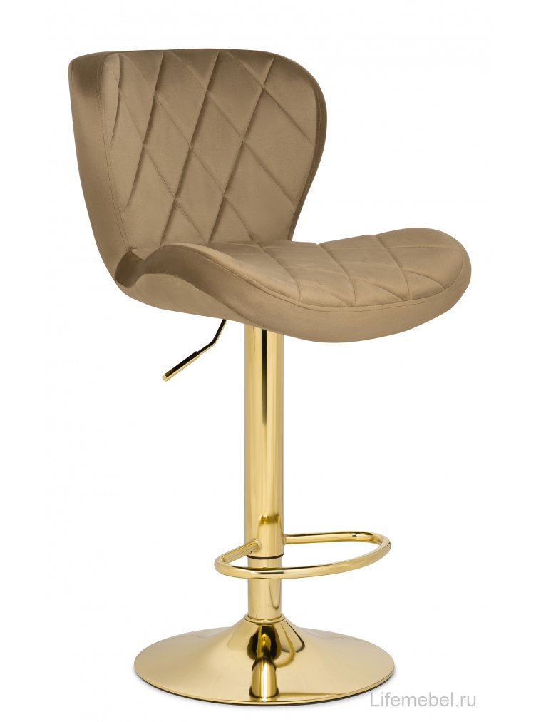 Барный стул Porch dark beige / golden Барный стул Porch dark beige / golden