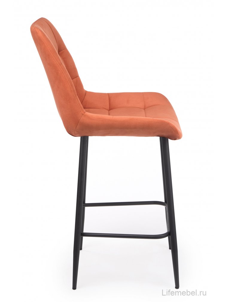 Полубарный стул Челси терракотовый (zd 432) / черный Полубарный стул Челси терракотовый (zd 432) / черный