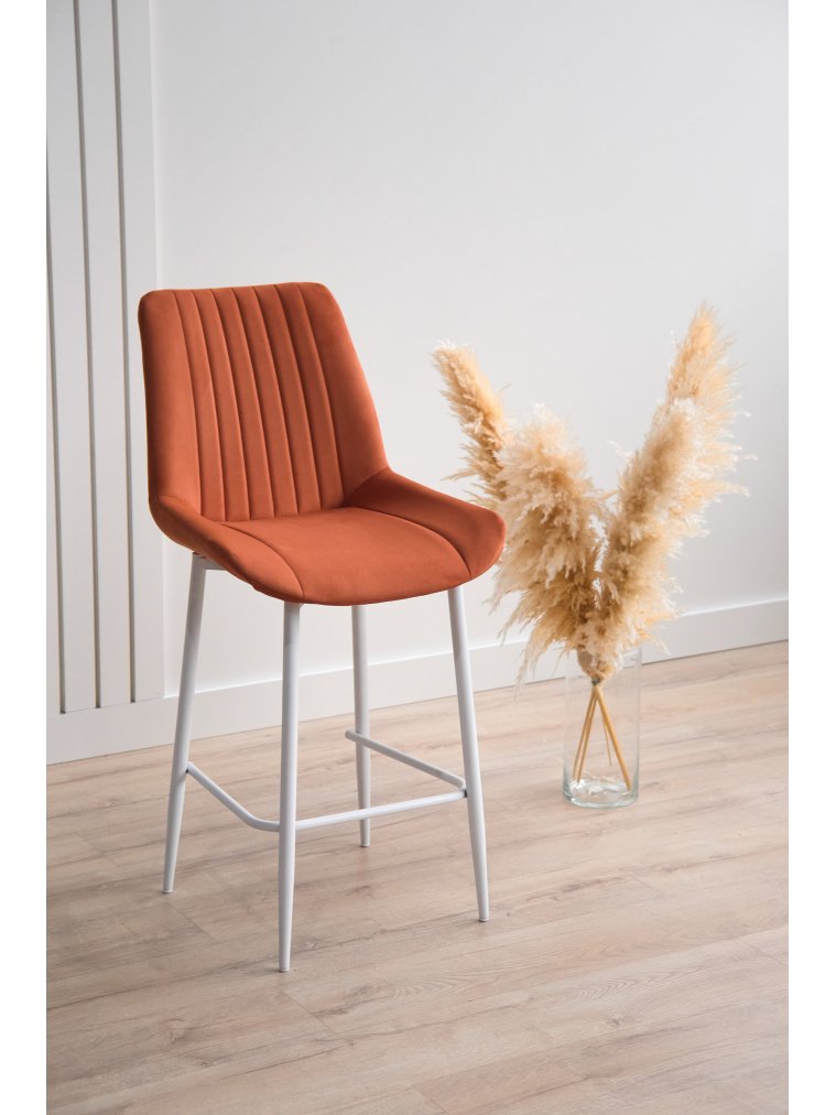 Полубарный стул Седа терракотовый (zd 432) / белый Полубарный стул Седа терракотовый (zd 432) / белый