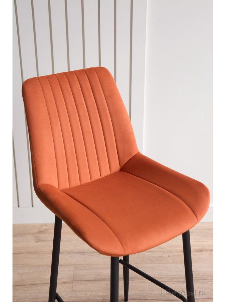 Полубарный стул Седа терракотовый (zd 432) / черный Полубарный стул Седа терракотовый (zd 432) / черный