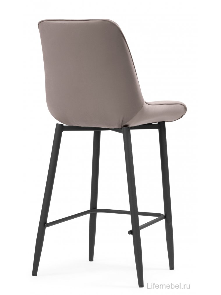 Полубарный стул Вейв латте / черный Полубарный стул Вейв латте / черный