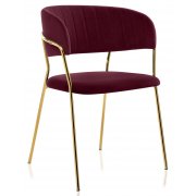 бордовый велюр (wine red fabric 821-43)