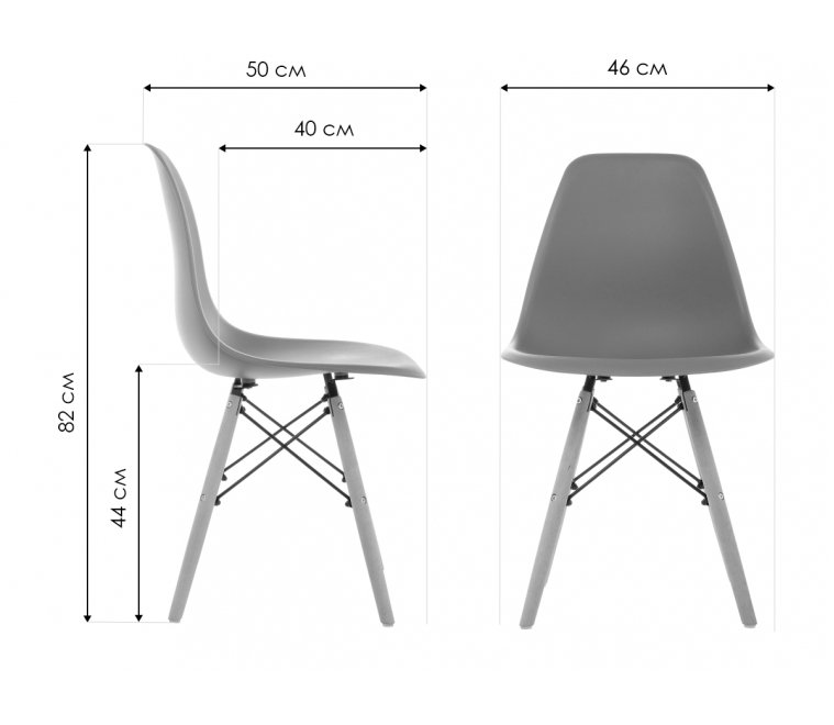 Стул Eames light blue Стул Eames light blue