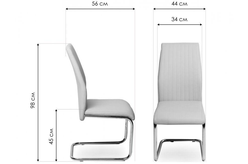 Стул на металлокаркасе Карли warm grey TP / chrome Стул на металлокаркасе Карли warm grey TP / chrome