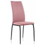 Стул Tod pink / black розовый вельвет