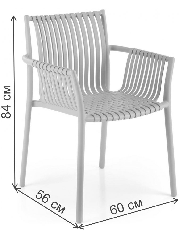 Пластиковый стул Шилд серый Пластиковый стул Шилд серый