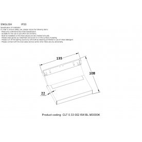 Магнитный трековый светильник CLT 0.33 002 6W BL M3000K