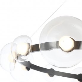 Подвесной светильник BOSQUE SP12 BLACK/TRANSPARENT