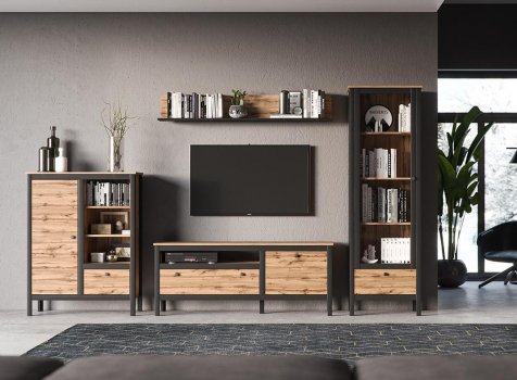 ТВ-тумба Loft RTV1D1S дуб вотан