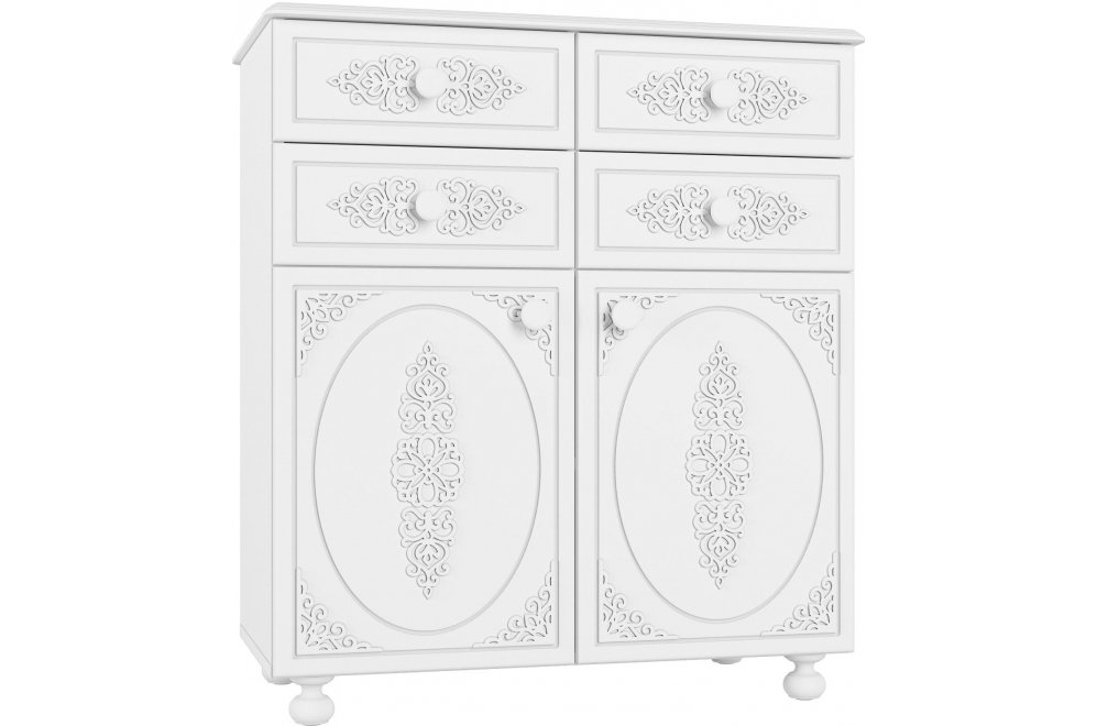 Комплект детской мебели Ассоль белое дерево комплектация 6 (К)