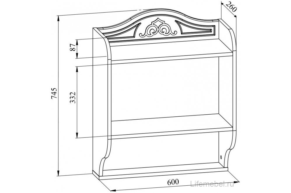 Комплект детской мебели Ассоль белое дерево комплектация 6 (К)
