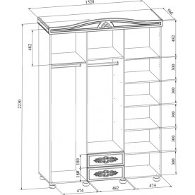 Комплект детской мебели Ассоль комплектация 1 плюс