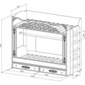Комплект детской мебели Ассоль комплектация 2 плюс