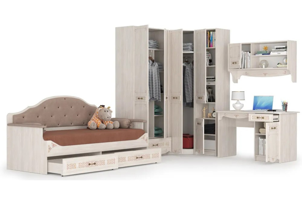 Комплект детской мебели Флоренция ясень анкор комплектация 1