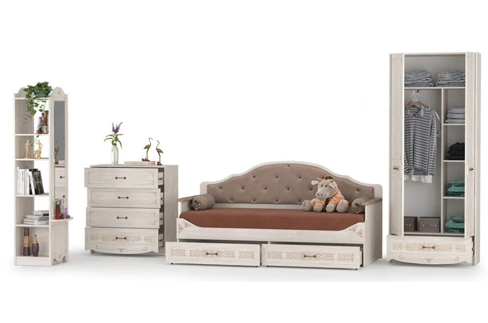 Комплект детской мебели Флоренция ясень анкор комплектация 2