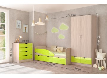 Комплект детской мебели Бриз МДФ