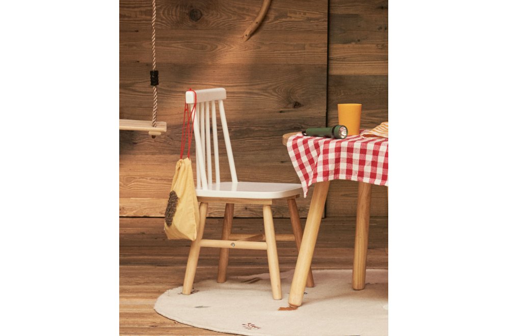 Стул Kristie белый / натуральный