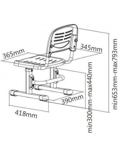 Растущий стул SST3 grey