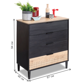 Комод детский Black