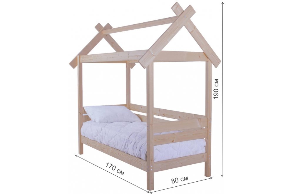Кровать-домик Пеппи 70х160