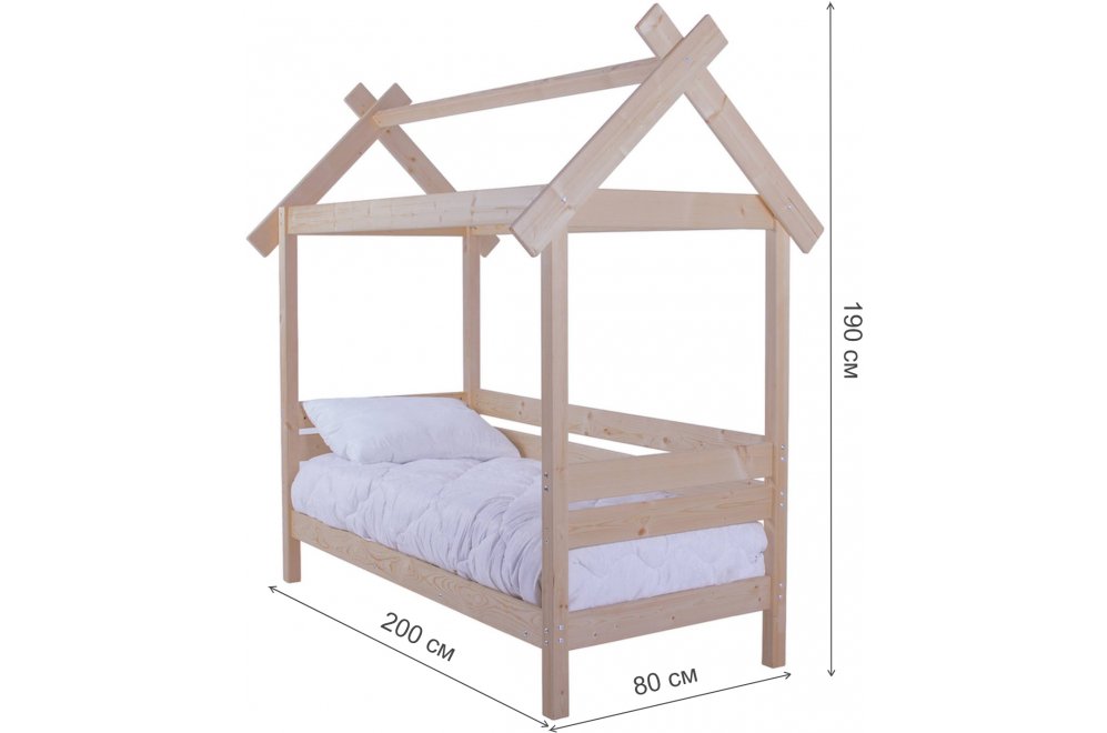 Кровать-домик Пеппи 70х190
