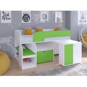 белый / салатовый