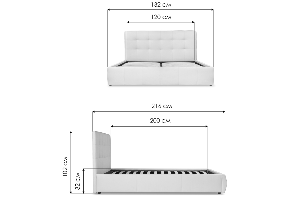 Полутораспальная кровать Афродита-2 120х200 бирюзовый велюр bingo atlantic