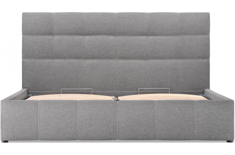 Полутораспальная кровать Афродита-2 120х200 рогожка серая