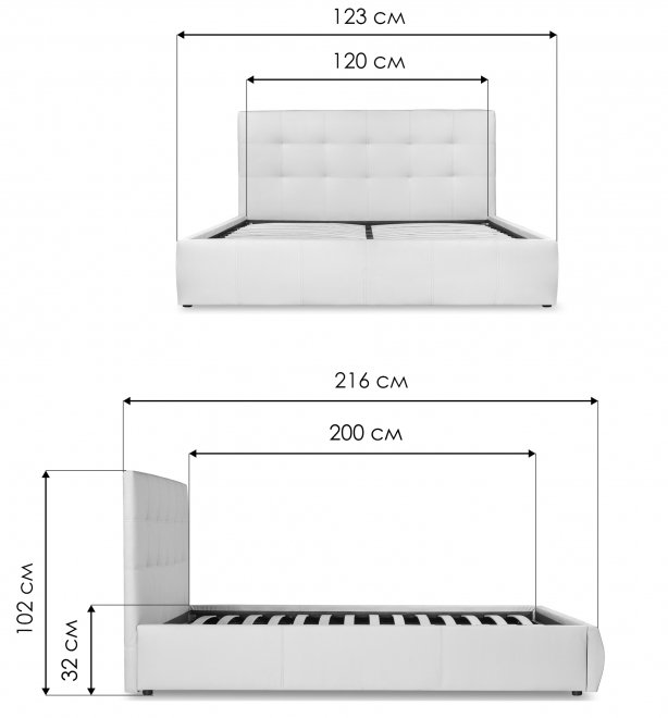 Полутораспальная кровать Афродита-2 120х200 с ПМ фиолетовый велюр bingo plum