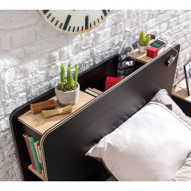 Полутораспальная кровать Black