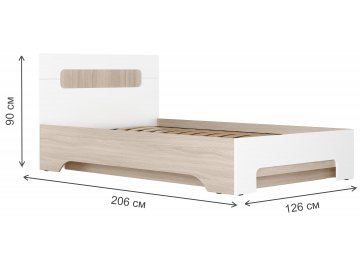 Полутораспальная кровать Данк КР-002