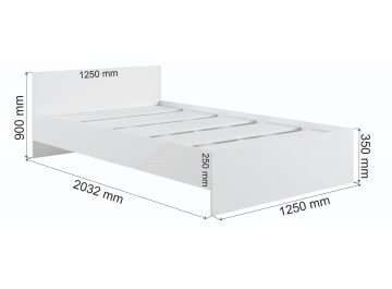 Полутораспальная кровать Мадера М1200