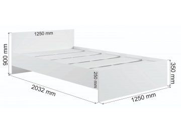 Полутораспальная кровать Мадера М1200