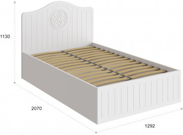 Полутораспальная кровать Монблан МБ-608К