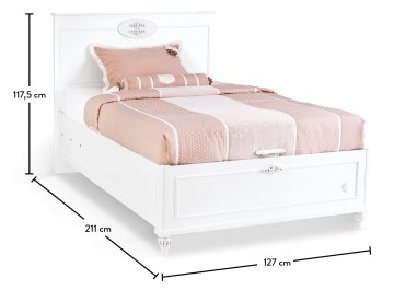 Полутораспальная кровать Romanticа